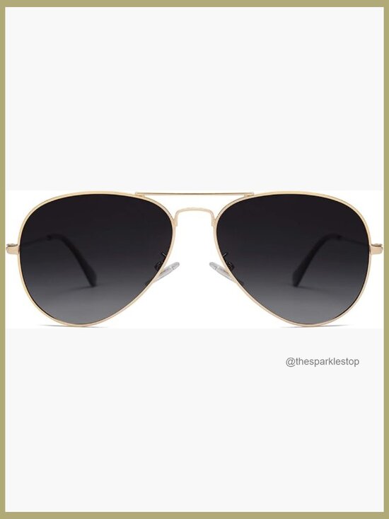 Polarized Aviator Sunglasses with Metal Frames main image 6